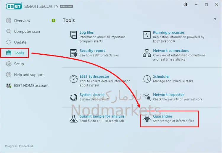 ویروس کشی با Eset